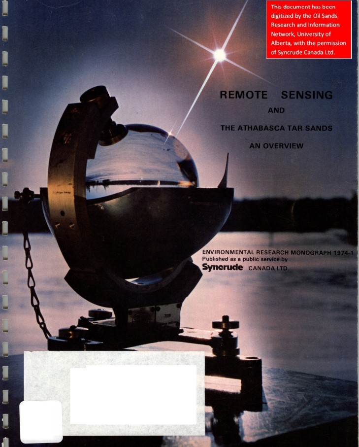 Remote Sensing And The Athabasca Tar Sands An Overview Canadian 